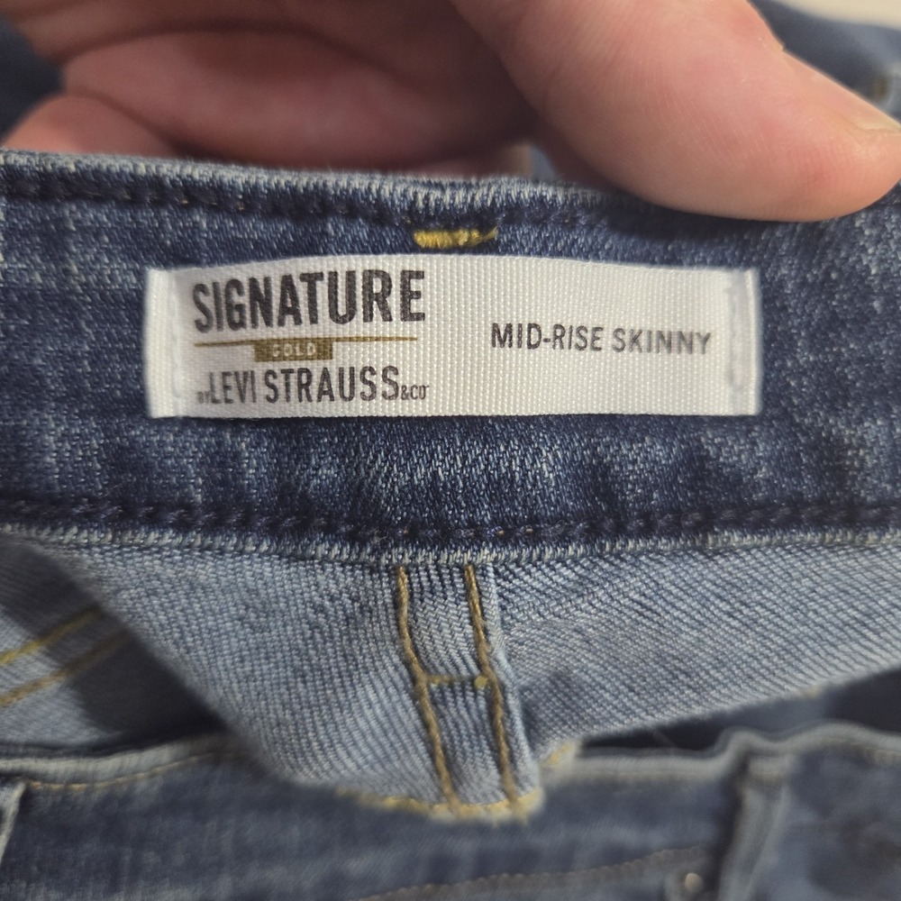 Levi Strauss Signature Gold Mid Rise Skinny Jean Men's 35x30 (Fits 36x28) - Picture 11 of 12